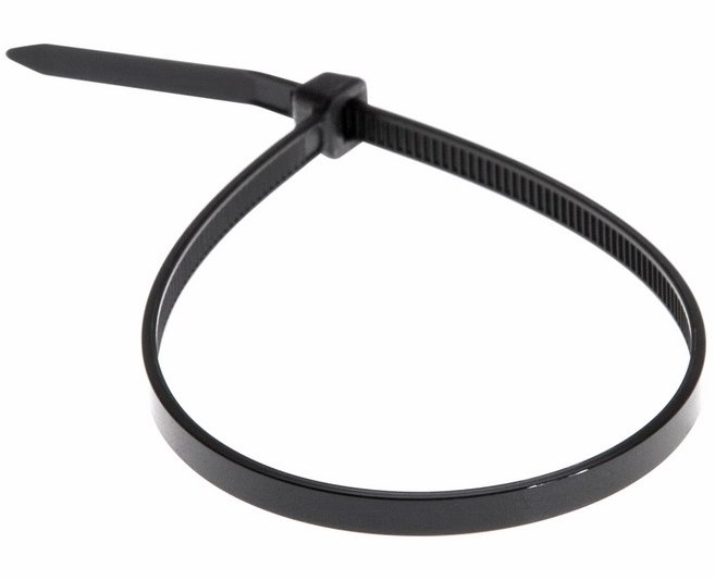 Стяжка Хомут nylon 200x2,5 мм 100 шт. чёрный Tantos