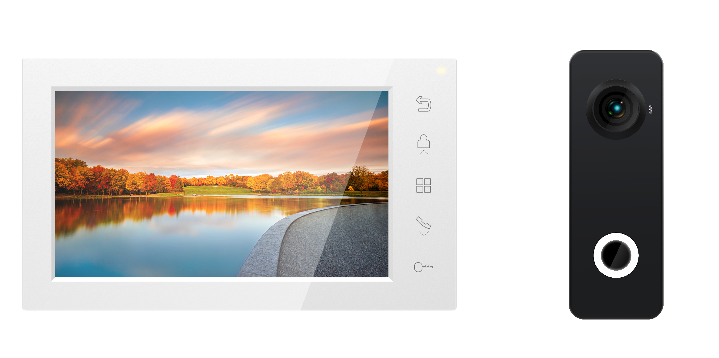 Комплект видеодомофона Amelie HD X kit (White)