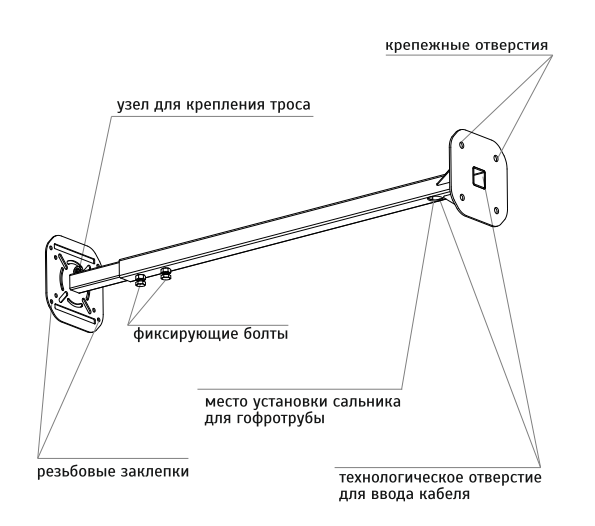 Кронштейн для камер TSi-WBE70-130