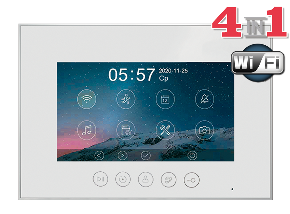 Монитор видеодомофона Marilyn HD Wi-Fi s (white) XL