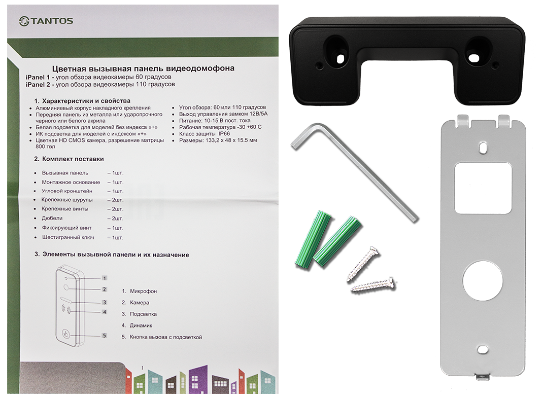 Вызывная видеопанель iPanel 2 (Black) +